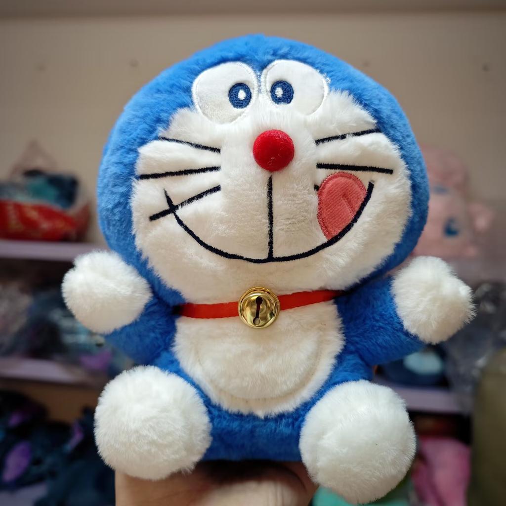 22cm Doraemon plyšák Kawaii plyšová panenka hračka měkká zvířecí plyšová panenka anime postavičky Doraemon panenky pro kluky a holky narozeninové dárky