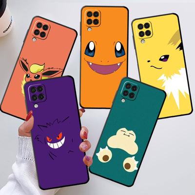 Pokemon Gengar Pikachu Case For Samsung Galaxy A50 A70 M52 A30 A20s A20e A10 A40 A10s M51 M31 M30s M13 5G Black Phone Cover