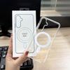 Magnetic Phone Case for Apple IPhone 17, Transparent Magsafe 14, Acrylic 15 Pro, Full Coverage for IPhone 16