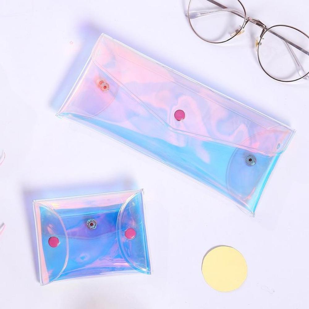 4Pcs Transparent Cosmetic Bag Women Makeup Storage Clear Organizer Wash Travel Portable Toiletry Multifunction Purse Pouch Bag