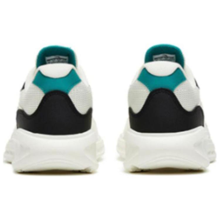 New Anta Cushioned Slip Resistant Abrasion Resistant Low Top Running Shoes Men's White Green Black 912325571-2