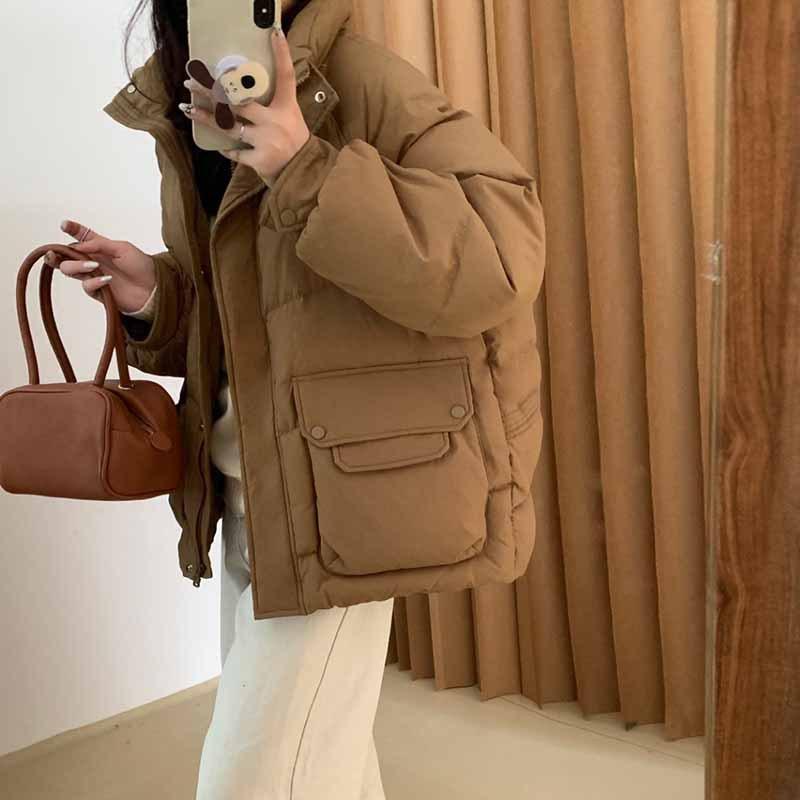 White Duck Down Jacket Women's Short Winter New Product Fashion Design Sense Casual Thickened Warm Jacket Tide