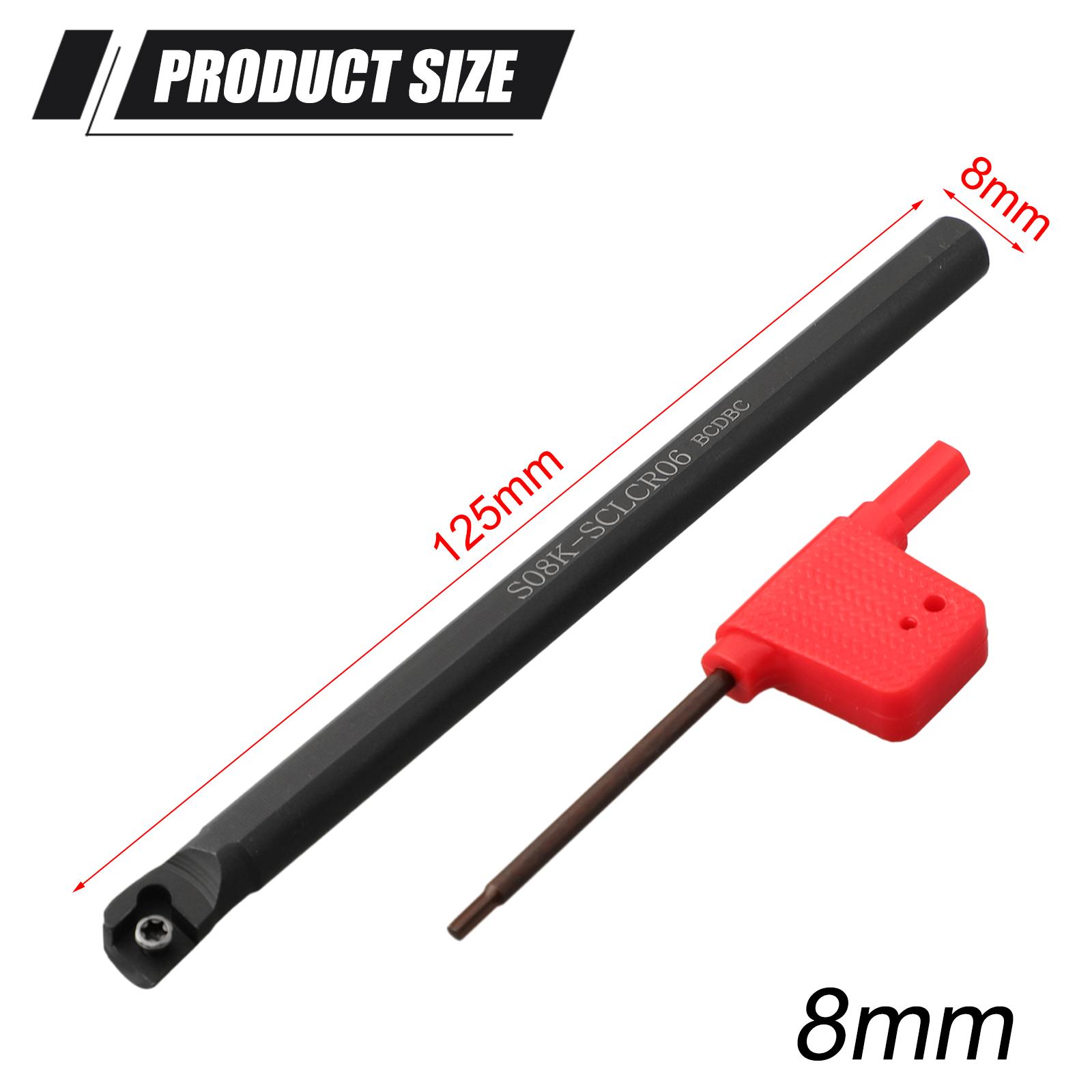 

Золотой расточный резец SCLCR06 для получистовой и чистовой обработки стали S08K-SCLCR06 Boring Bar