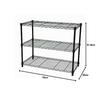 AITECH NS-7535BR Brown Metal Rack, 75x35x61.8cm, 19mm Diameter Steel Rack Set