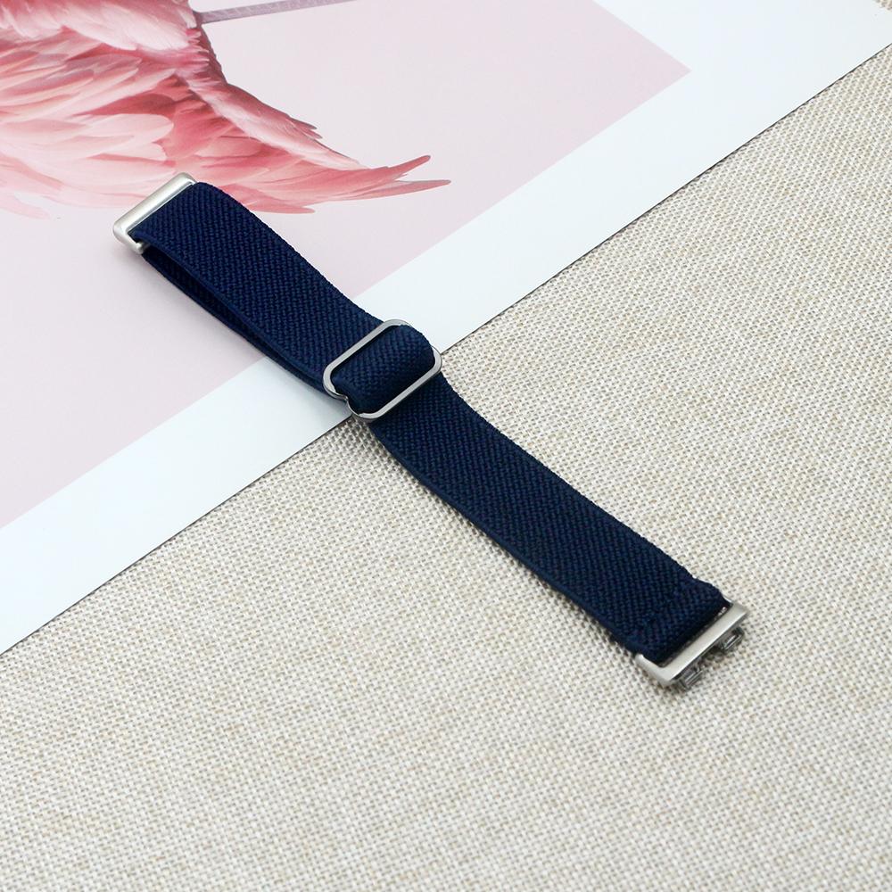 

Bands Stretchy Strap for Huawei Band 10/ 9/ 8 Wristband Replacement Solo Loop for Women Men Soft Nylon Elastic Braided Sport темно-синього кольору