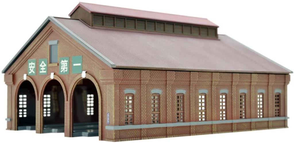 TOMYTEC Diorama Collection Building Collection 122-2 Three-Line Brick-Built Engine Shed 2 Diorama Supplies