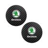 Car Sticker 2Pcs Car Coaster Water Cup Mat Non-Slip Pad For New Skoda Octavia Kodiaq Fabia Superb Karoq Yeti Rapid Mk3 Vrs