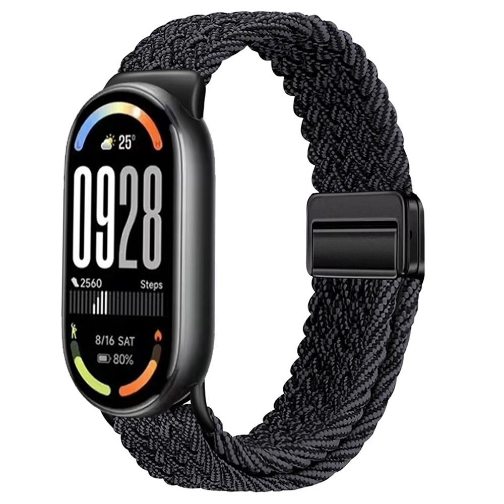 Nylon Loop Band for Xiaomi Mi Band 10 Strap Braided Bracelet Breathable Wristband for XiaoMi Band 8 9 10 NFC Magnetic clasp Belt