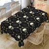 2D Flach 1 Stück für Halloween Tischdecke, für Halloween Horror Totenkopf Muster Tischdecke, Gothic Fantasy Stil Tischdecke, Geeignet für Halloween Dekoration