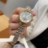 Fashion Steel Belt Wind Diamond Trend Personality Girls Shell Face Ladies Watch Women