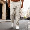 Men's Casual Multi Pocket Loose Straight Leg Workwear Pants