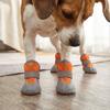 4Pcs Non-Slip Pet Net Boots Breathable Dog Paw Protectors Fashion Puppy Foot Covers  All-season Use