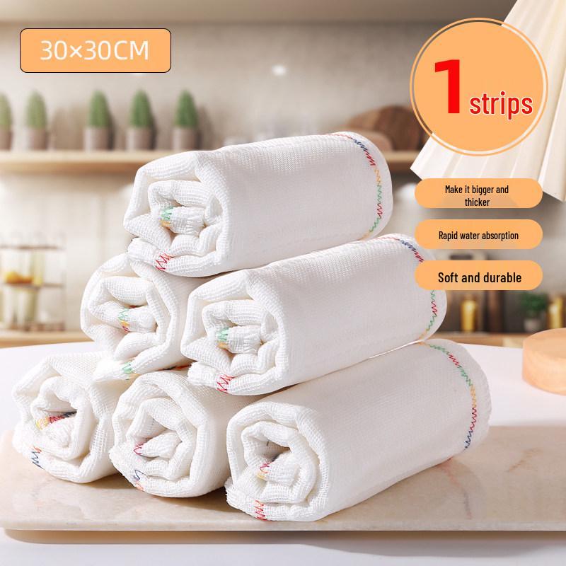 8-Layer Oil-Repellent Pure Cotton Non-Stick Kitchen Dishcloth Towel No Specification