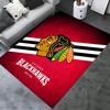 Chicago Blackhawks Teppich für Wohnzimmer Schlafzimmer Zuhause Sofadekoration, Kinderspiel Rutschfeste Bodenmatte