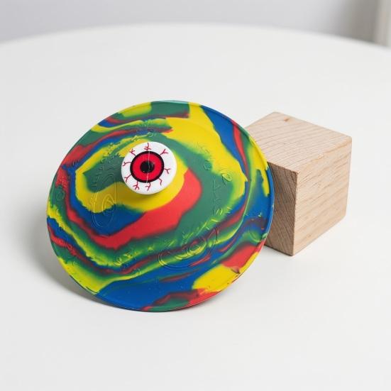 Stress Relief Bounce Bowl Toy Rubber Bouncing Bowl Fidget Toy Anti-anxiety Colorful Jumping Bowl Toy Party Favors