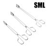 1/3 Multifunctional Grill Tongs Stainless Steel Grilled Food Clip    Vegetable Meat Charcoal Tongs Outdoor Convenient BBQ Tools