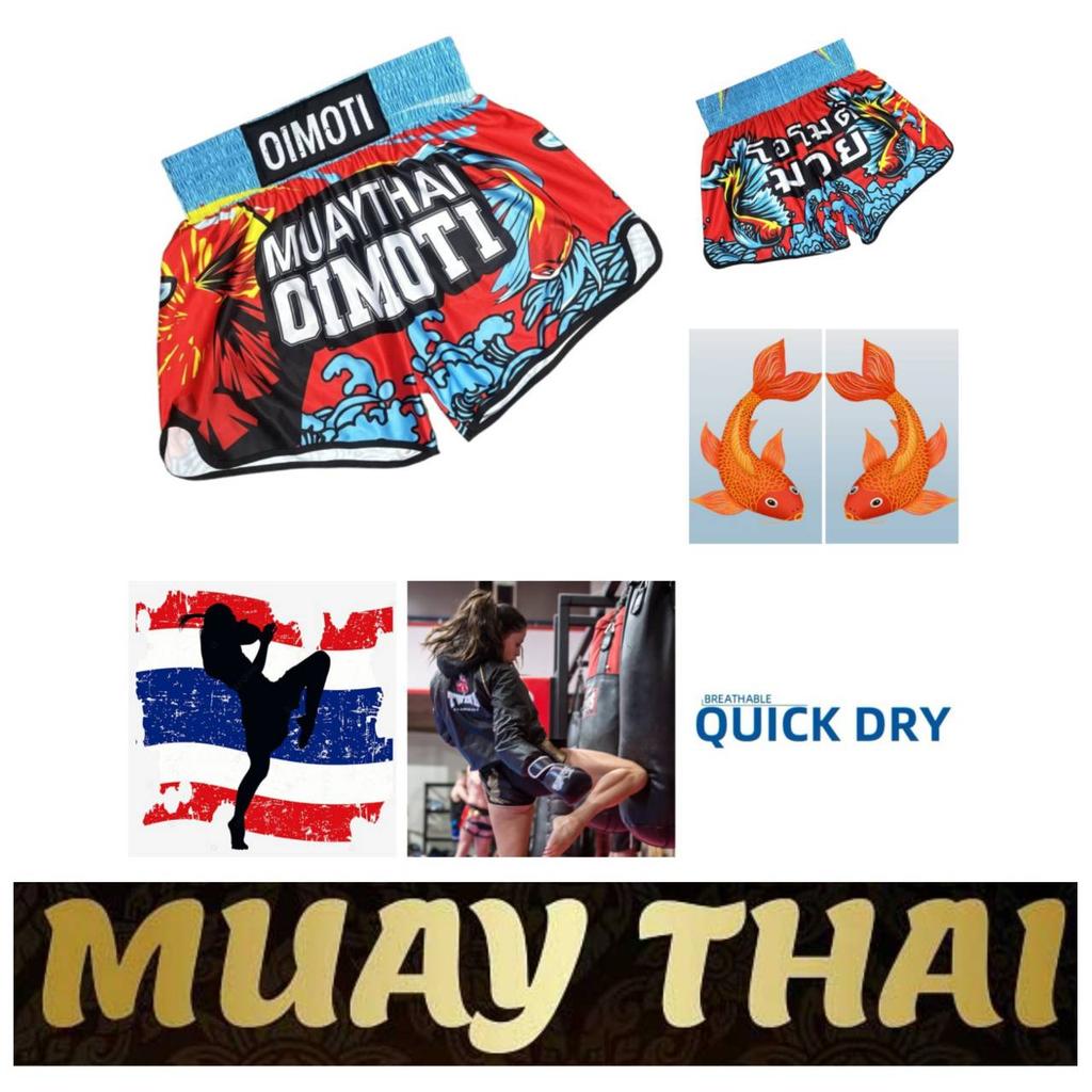 Karpfen Fisch Muay Thai Kickboxen Boxen MMA UFC Lässige Shorts Gym Sport Unisex Männer Frauen Workout Schnelltrocknend Druck Elastischer Hoher Bund Training