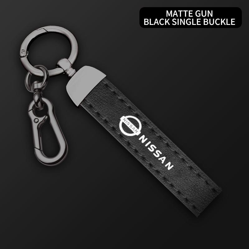 Car Key Chain Metal 360 Degree Rotating Buckle For Nissan Murano Navara Qashqai X-trail Patrol NV200 Note Frontier Accessories