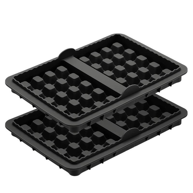 1/2 Piece Silicone Waffle Mold, Kitchen Waffle Maker Square Waffle Mold for Cake Chocolate Craft Candy Soap Pastry Accessories