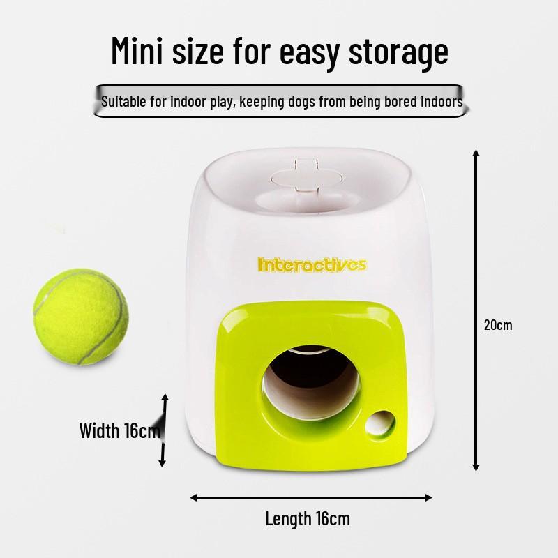 AFP Electric Dog Tennis Ball Launcher: Bite-Resistant Automatic Ball Thrower for Pets