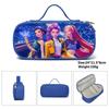 Huntrix Kpop Student Blue Compartmentary Pencil Bag Kpop Witch Hunter Student Storage Stationery Bag Pencil Bag