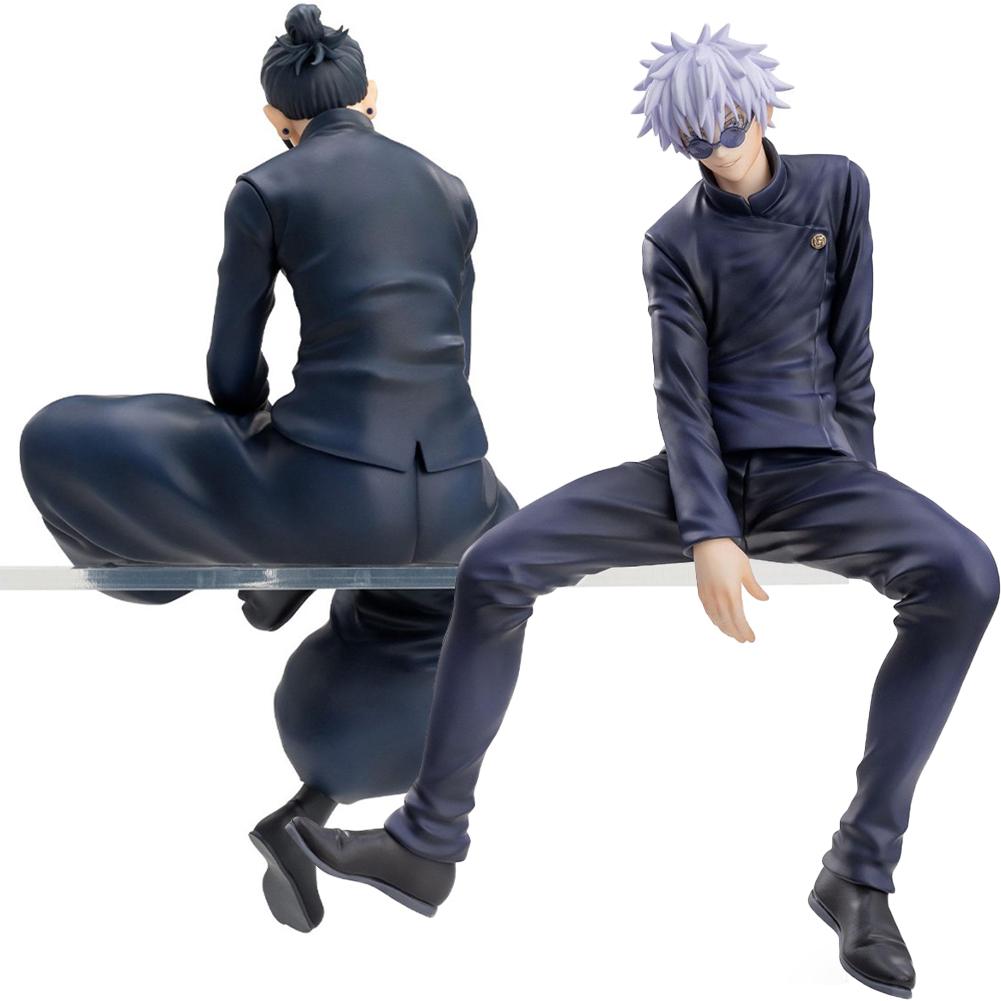 14cm Anime JJK Figur Sitzende Gojo Actionfigur Geto Suguru Figur PVC Sammlermodell Desktop-Ornamente Kinderspielzeug Geschenke
