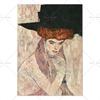 Gustav Klimt Kunstwerk Frau Porträt Malerei Poster und Drucke Wandkunst Bild Leinwandmalerei für Wohnzimmer Heimdekoration