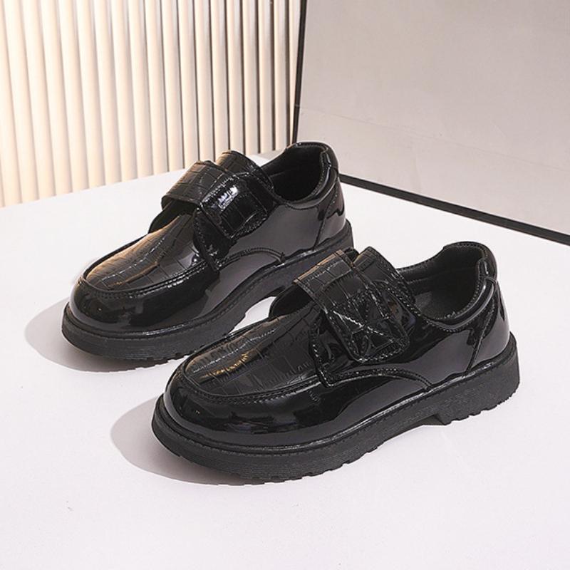 

Кожаная обувь для весенне-осенней моды, корейская версия, на мягкой подошве, подходит для школьных выступлений учащихся средних и старших классов 38 чёрный