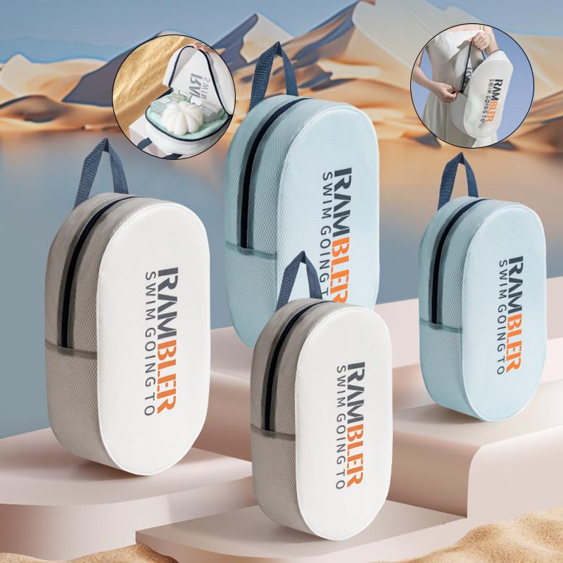 Trocken Nass Trennung Schwimmen Fitnessstudio Trockentasche Großes Fassungsvermögen Transparent Pool Wasserdichte Aufbewahrungstasche Reißverschluss Handtasche Rucksack
