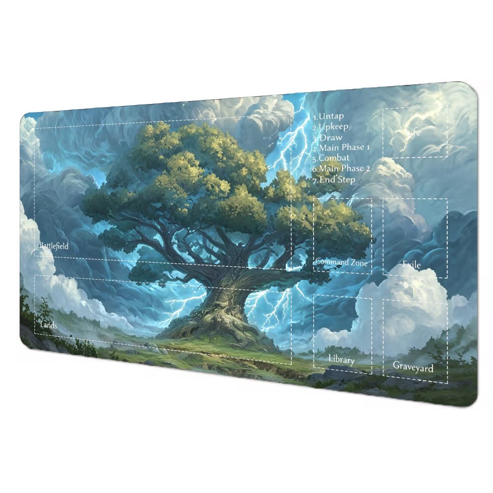 Fantasy Giant Tree Mouse Pad Magic Gathering Playmat Mtg Tcg Office Desk Mat For Work Game Pc Laptop Rug Carpet Mousepad