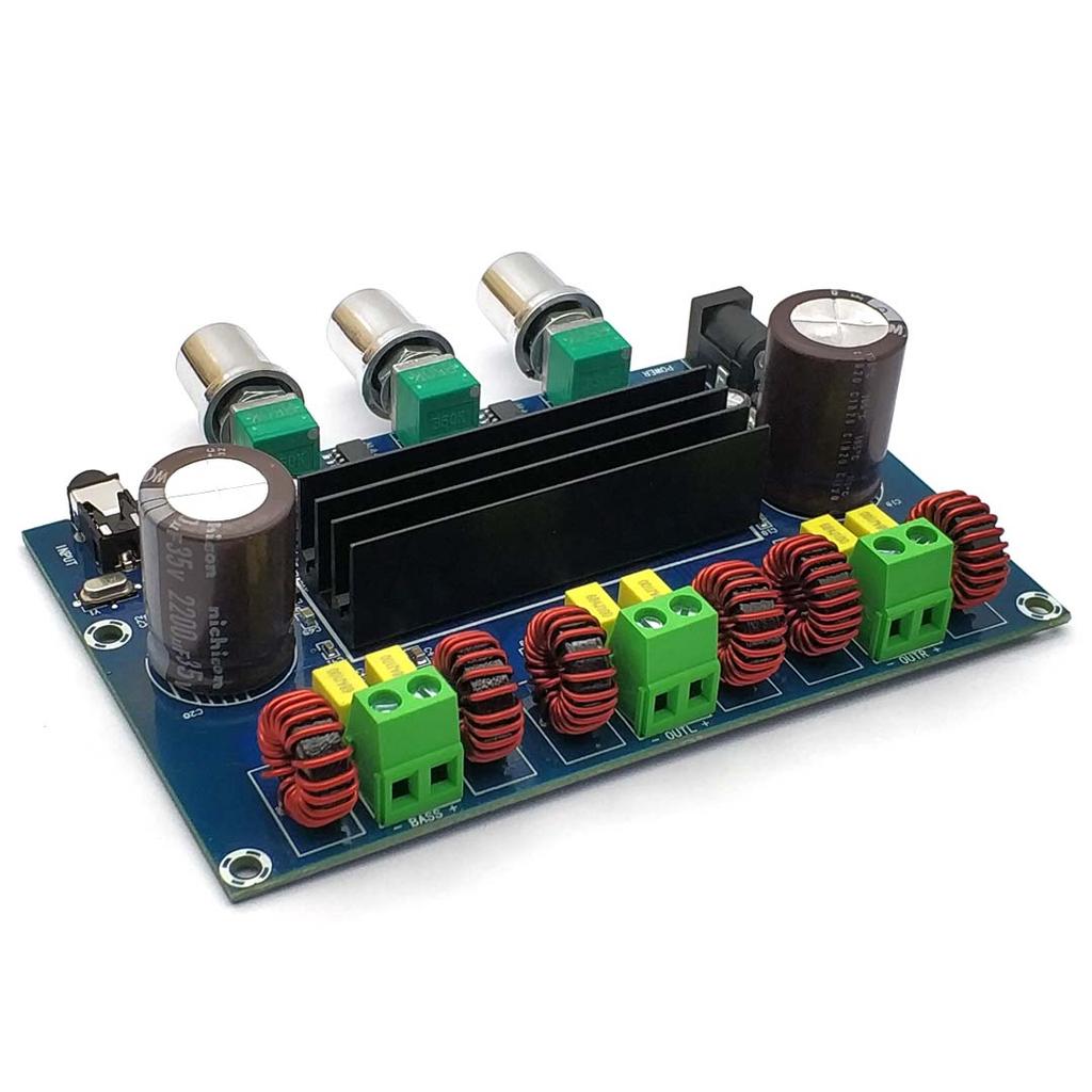 2*50W+100W Bluetooth 5.0 Dual TPA3116D2 Power Subwoofer Amplifier Board 2.1 Channel TPA3116 Audio Stereo Equalizer AUX Amp