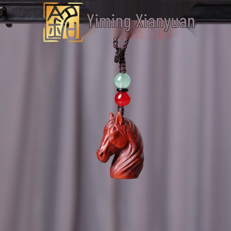 Деревянный подвес-кулон и брелок со знаком зодиака Лошадь