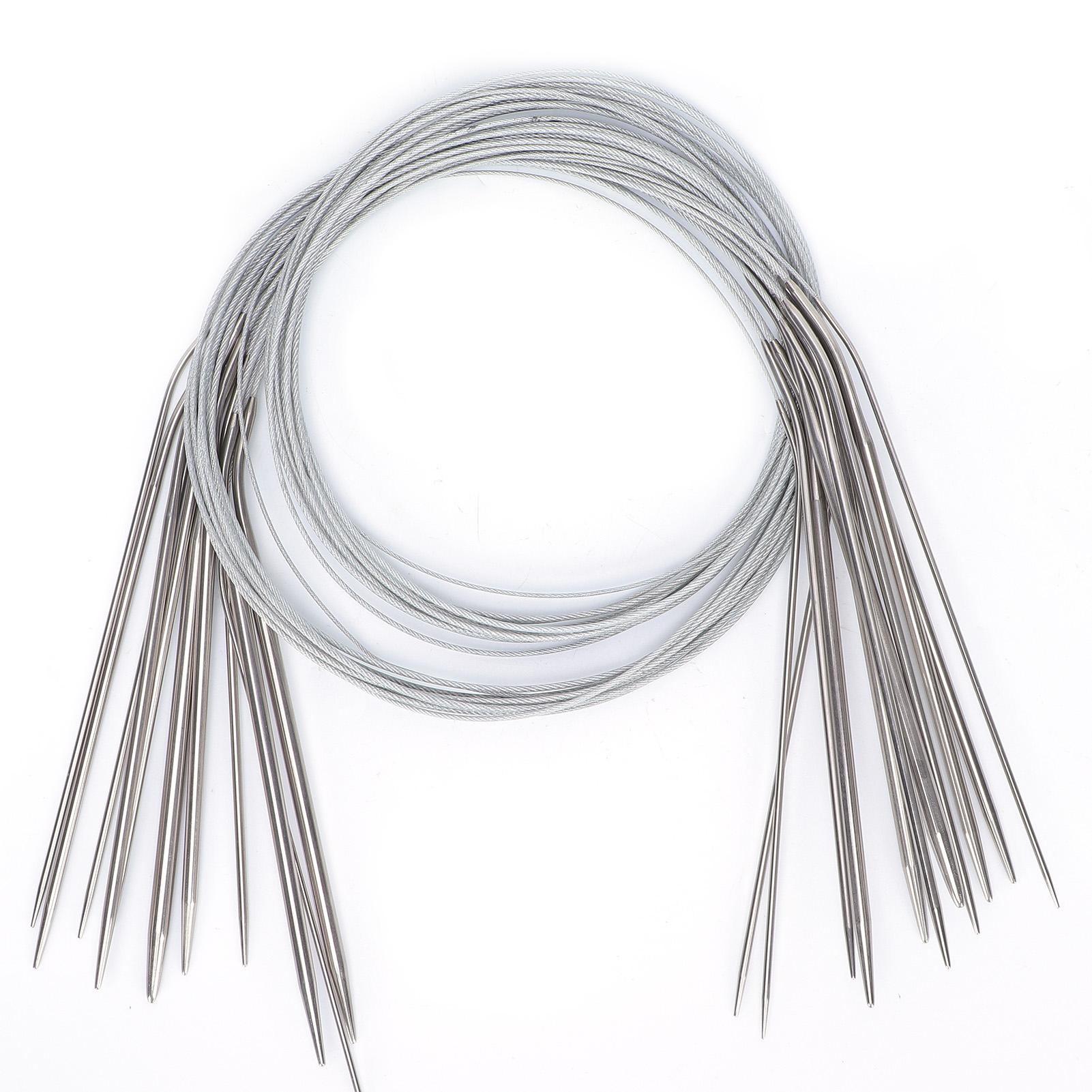 Круговые вязальные спицы Круглые спицы из нержавеющей стали Различные размеры Вязальные спицы крючком 80cm