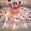 Butterfly LED Fairy String Lights - Battery-Powered Outdoor & Indoor Decorations for Weddings, Banquets, Garlands, and Curtains.