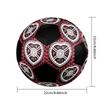 Hartes Football Club Indoor Soccer Ball Colorful Machine Stitched PVC Size 5 Team Training Competition Ready Durable High-Bounce Cool Sports Gift