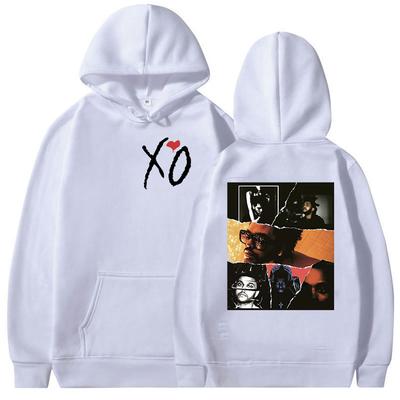 Raper The Weeknd Xo Album Nowa Bluza z Kapturem Mężczyźni Kobiety Hip Hop Odzież Bluza z Kapturem Sweter Retro Długi Rękaw Moda Codzienna Bluza z Kapturem