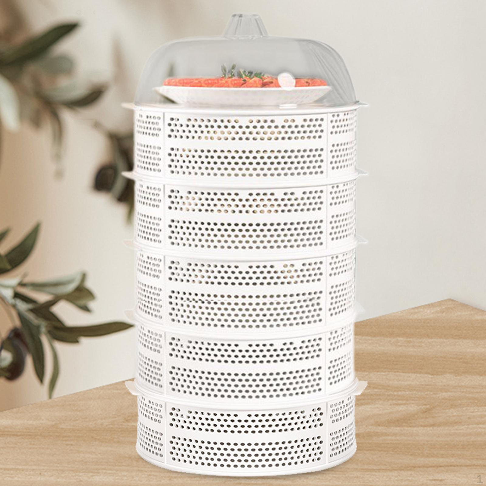 

Хранитель овощей, штабелируемый контейнер, органайзер, стойка для свежих фруктов для мероприятий на открытом воздухе 6 Layer White