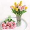 5/10Pcs Tulip Flowers Artificial Tulip Bouquet PE Foam Fake Flower for Wedding Ceremony Decor Home Garden Bouquet Decoration