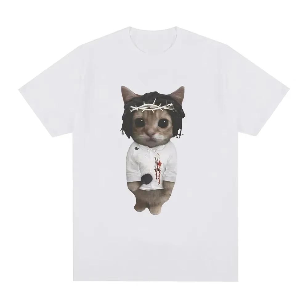 Funny Kendrick Lamar Kitty Cat Enthusiast T-shirt Women's Men's Fashion Short Sleeve TshirtCasual Tshirt Street