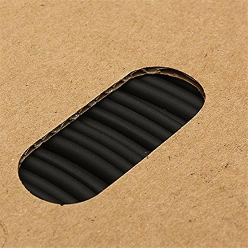 1/8" 3Mm Id Black Solid Polyolefin Thin Wall Cross-Linked Heat Shrink Tubing