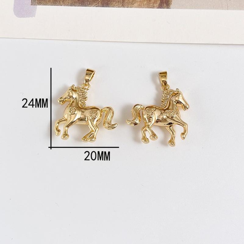 1PCS Pony Pendants Animal Horse Charms DIY Handmade Necklace Earrings Bracelet Jewelry Accessories Making Supplies