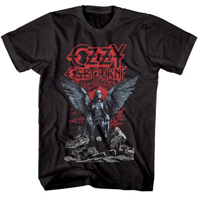 Ozzy Osbourne Dunkle Engelsflügel Herren T-Shirt Fürst der Finsternis Heavy Metal
