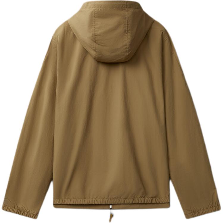 Calvin Klein Minimalist Comfortable Versatile Casual Waterproof Windproof Hooded Jacket Men Jacket Khaki 40EM585-QR1