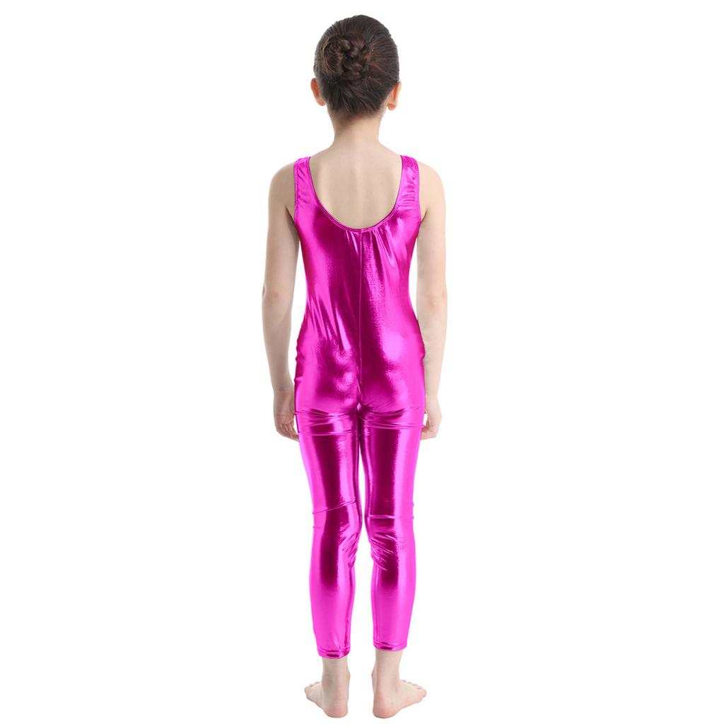 Kids Girls Dance Wear Tank Unitard Bodysuit Gymnastics Leotards Ballet Training Costumes