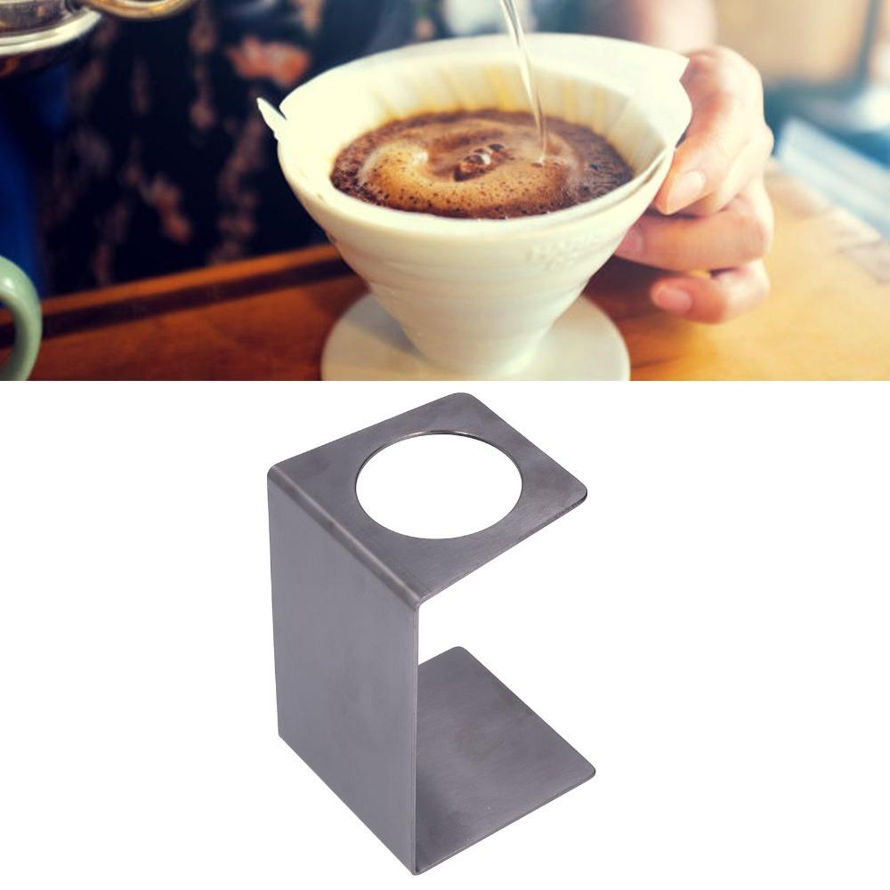 7.1in Compact Base Pour Over Coffee Dripper Stainless Steel Pour Over Coffee Station For Household