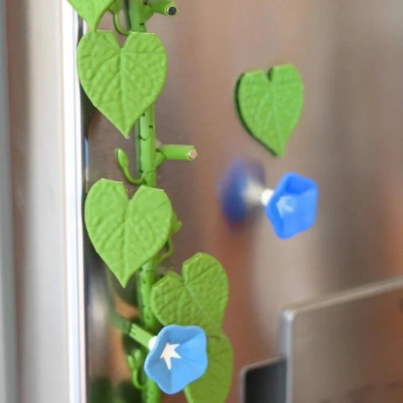 Magneti per Frigorifero Campanula Stampati 3D, Magneti per Frigorifero Edera Decorazione Pianta Decorazione Casa Combinazione
