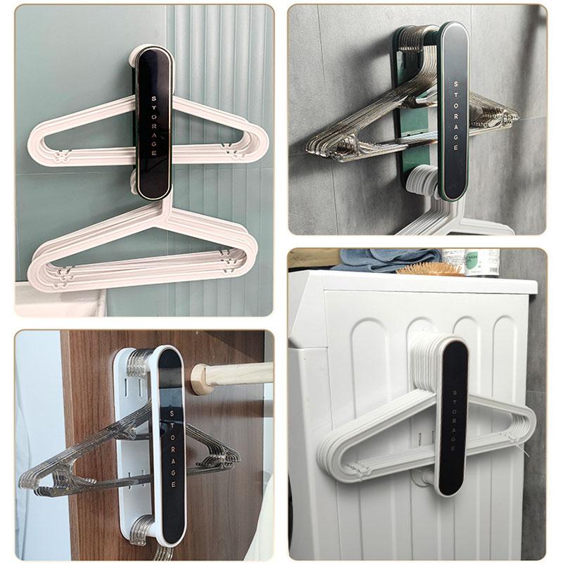 Double Layer Foldable Storage Rack Clothes Hanger Clip Collector Clothes Hanging Balcony Clothes Wall Hanger Finishing Rack