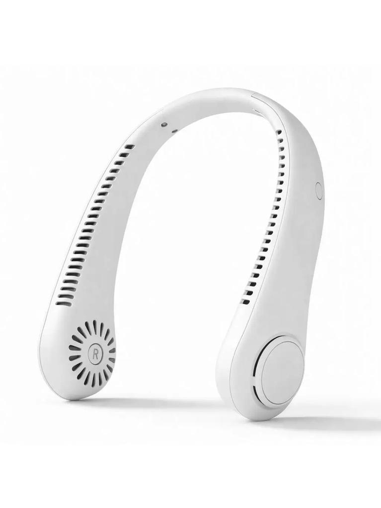 Neck-Hanging Fan USB Portable Bladeless Mini Wearable Fan for Lazy People, Rechargeable, Silent, Cooling Air Conditioner for Outdoor Use