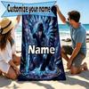 Custom Name Personalized Final Fantasy Print Beach Towel, for Trip Camping Beach Party Home Decor, Birthday Gift for Family & Friends