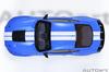 AUTOart 1/18 Scale Ford Mustang Shelby GT500 (Blue/White Stripes) Finished Product 73094